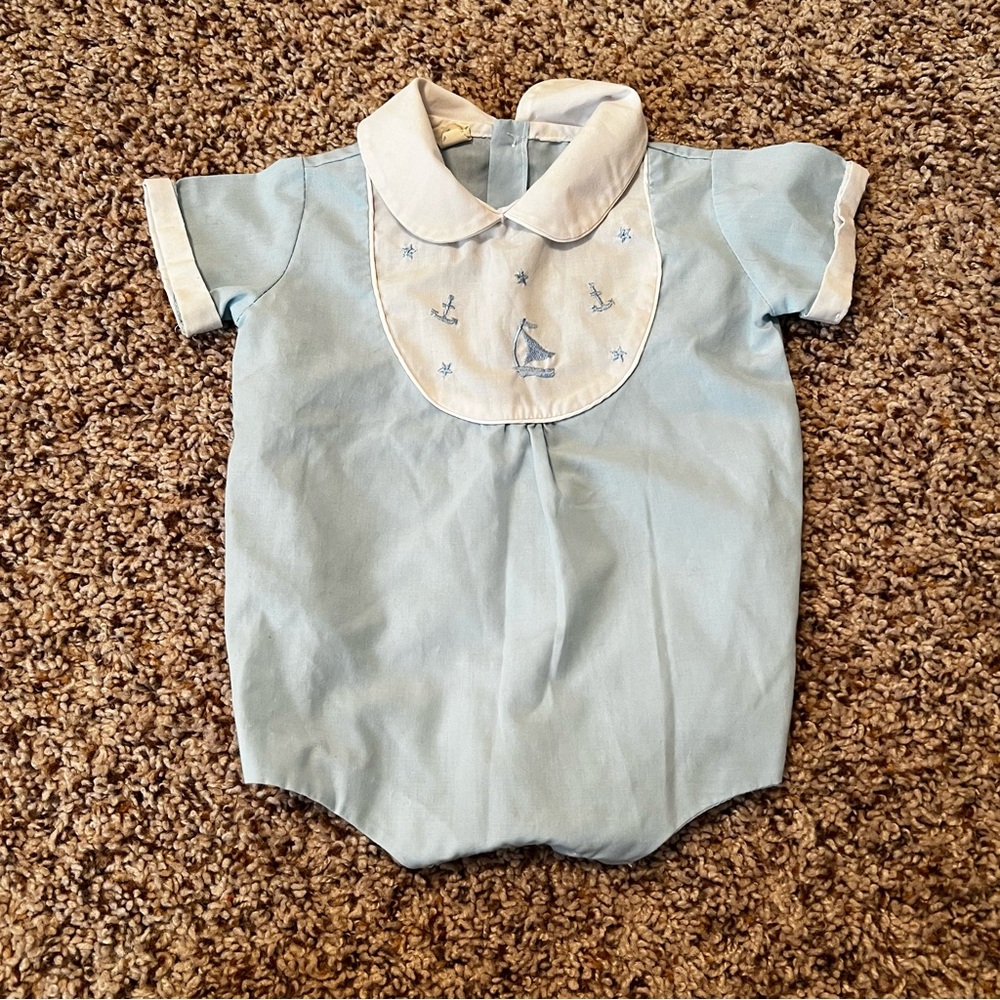Vintage Light Blue Baby Bubble